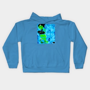 Demon Girls Are Scared of Blue Smoke Skulls Kids Hoodie